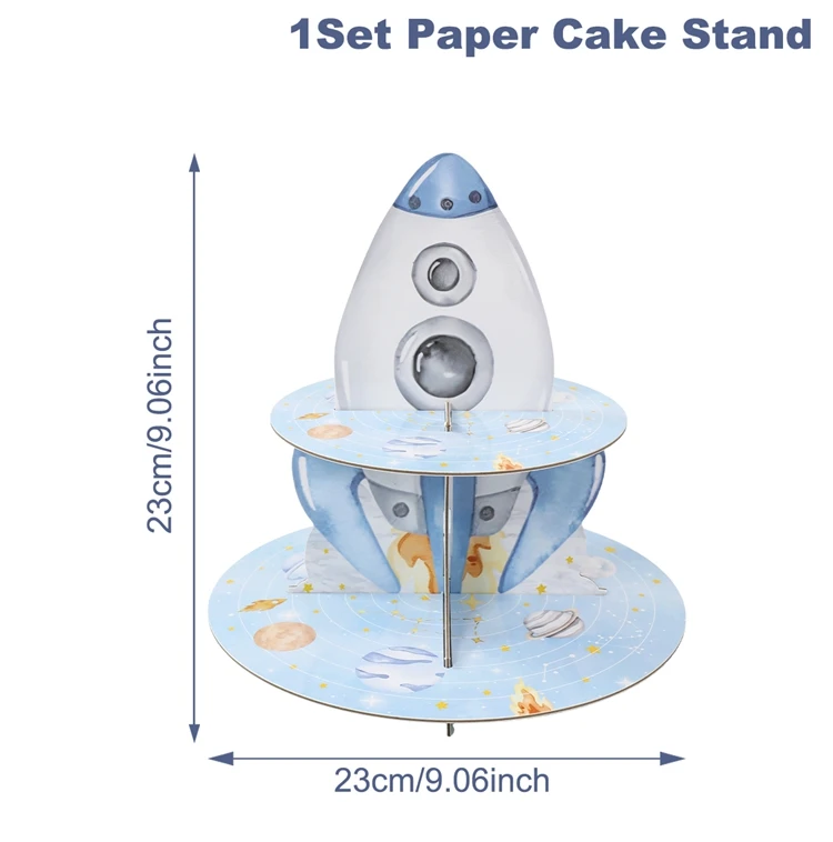 

Пластиковая скатерть Planet Astronaut синяя FENGRISE