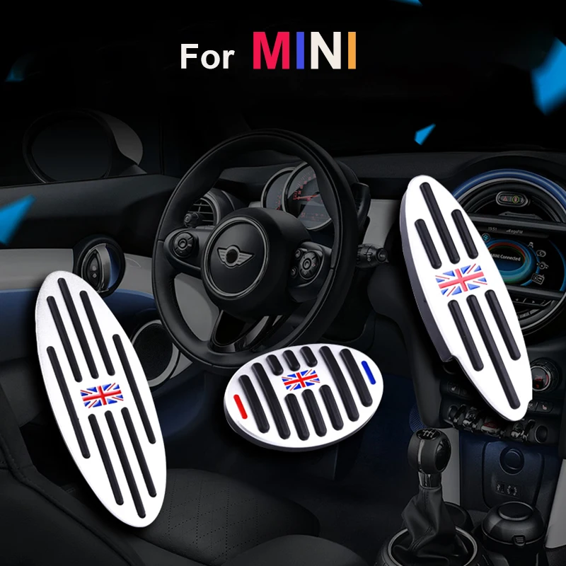 

Car Foot Brake Pedal Cover Footrest Skidproof Sticker For Mini Cooper One S JCW R55 R56 R60 R61 F54 F55 F56 F57 F60 Accessories