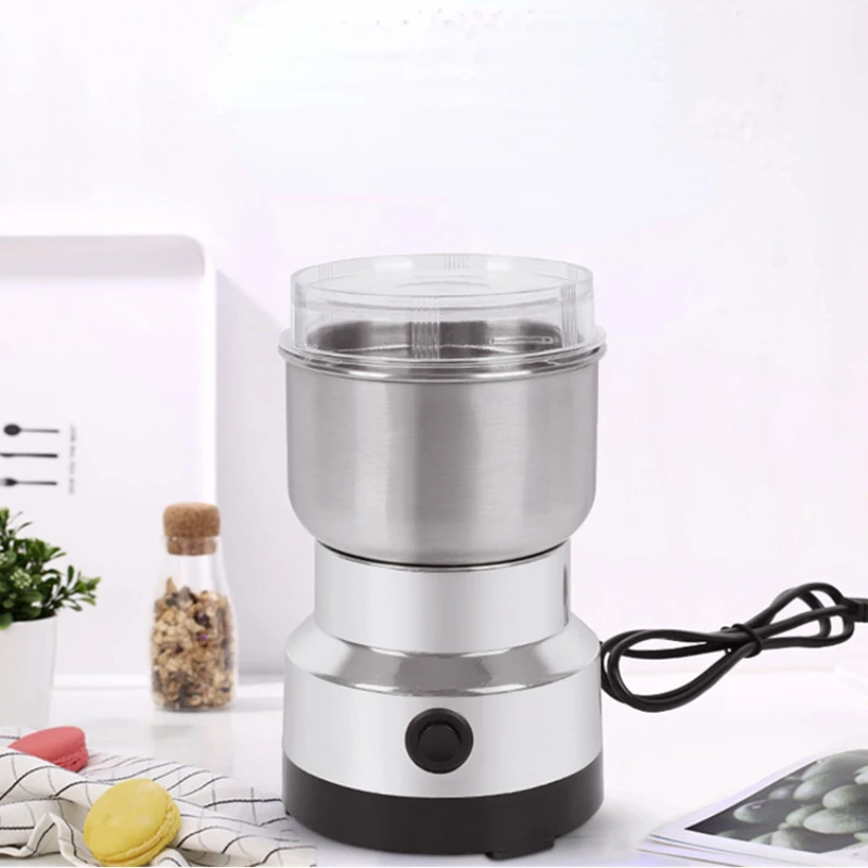 

Electric Coffee Grinder Powerful 150W Pepper Grain Coffee Beans Spice Mill Grass Pepper Grinder Cafe for Kitchen Chopper