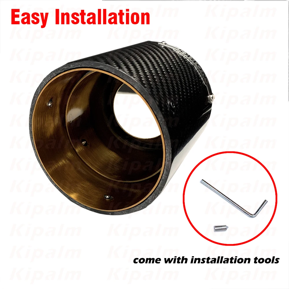 МИНИ-мульферная труба из углеродного волокна саржевый наконечник выхлопной