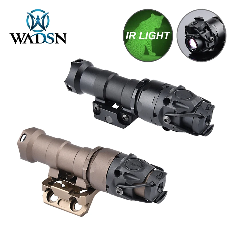 WADSN KIJI K1-10 IR Light Infrared Tactical Flashlight night vision IR Illumination airsoft weapon Rifle FAST helmet Scout Light