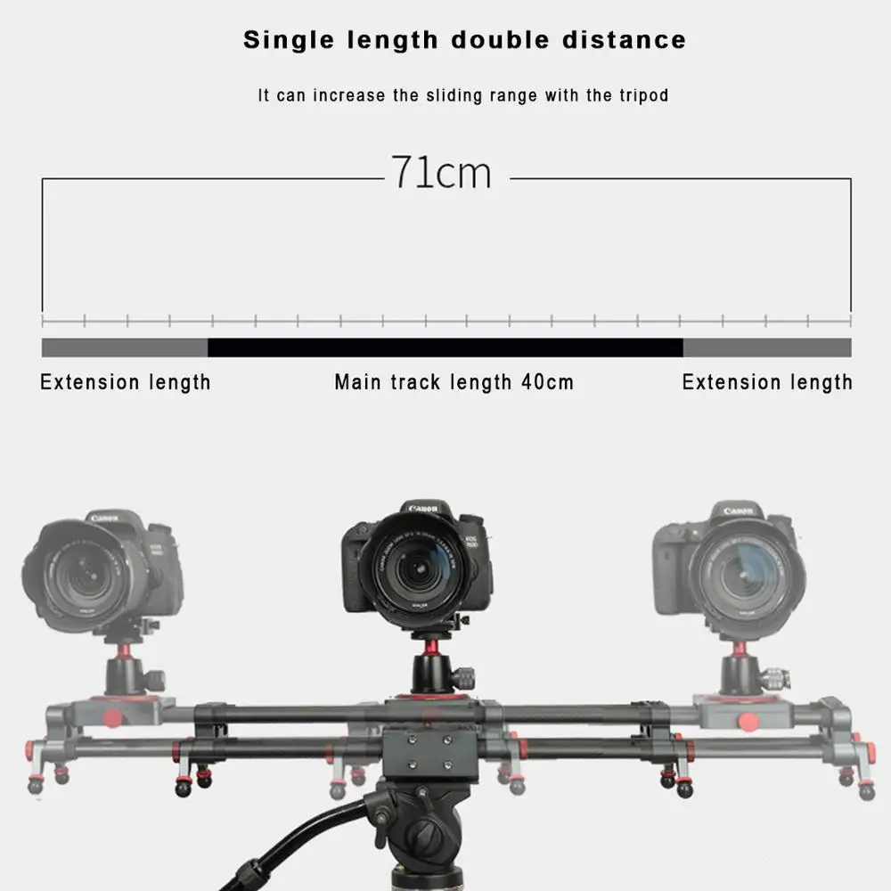 

Distance increasing single anti shake camera guide rail flywheel electric slide track photography