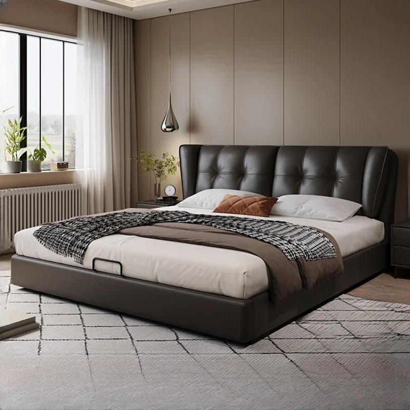 Элегантная кровать большого размера рамка для кровати в европейском стиле