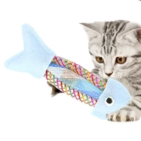cat toys for indoor cats cute cartoon fish cat toys for indoor cats bouncing funny pet toy cat entertainment toys blue green