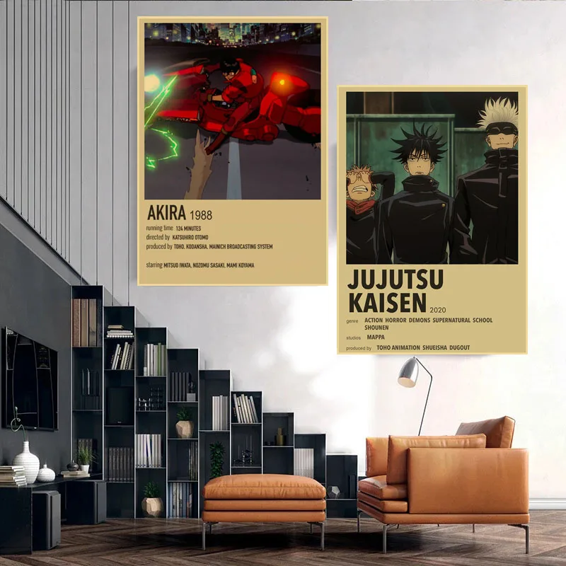 Плакаты из крафт-бумаги в стиле ретро с рисунком виде хвоста | Живопись и