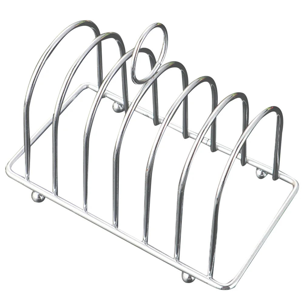 

Bread Rack Household Kitchen Toast Holder Home Supply Table Top Display Stand Metal Daily Iron Plating Toaster Air Fryer