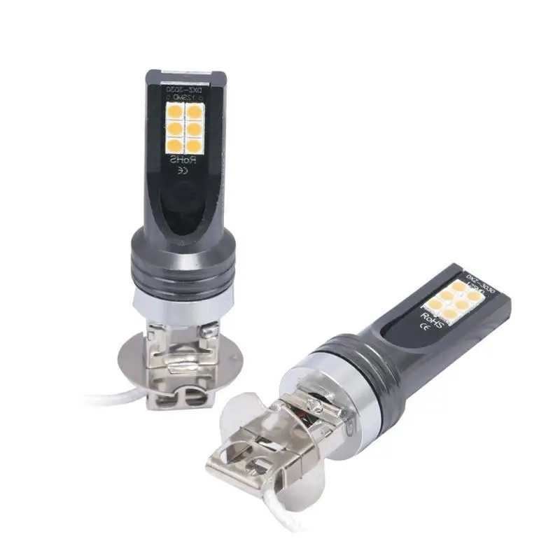 

2 шт., H3 Автомобильные светодиодные лампы 3030SMD 3000 лм K