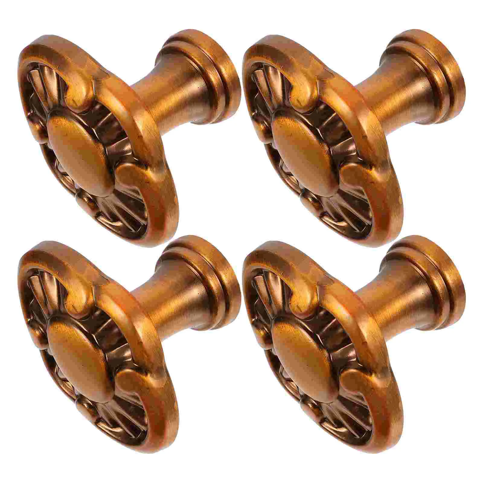 

4pcs Retro Zinc Alloy Cabinet Handles Furniture Drawer Handles Cupboard Knobs