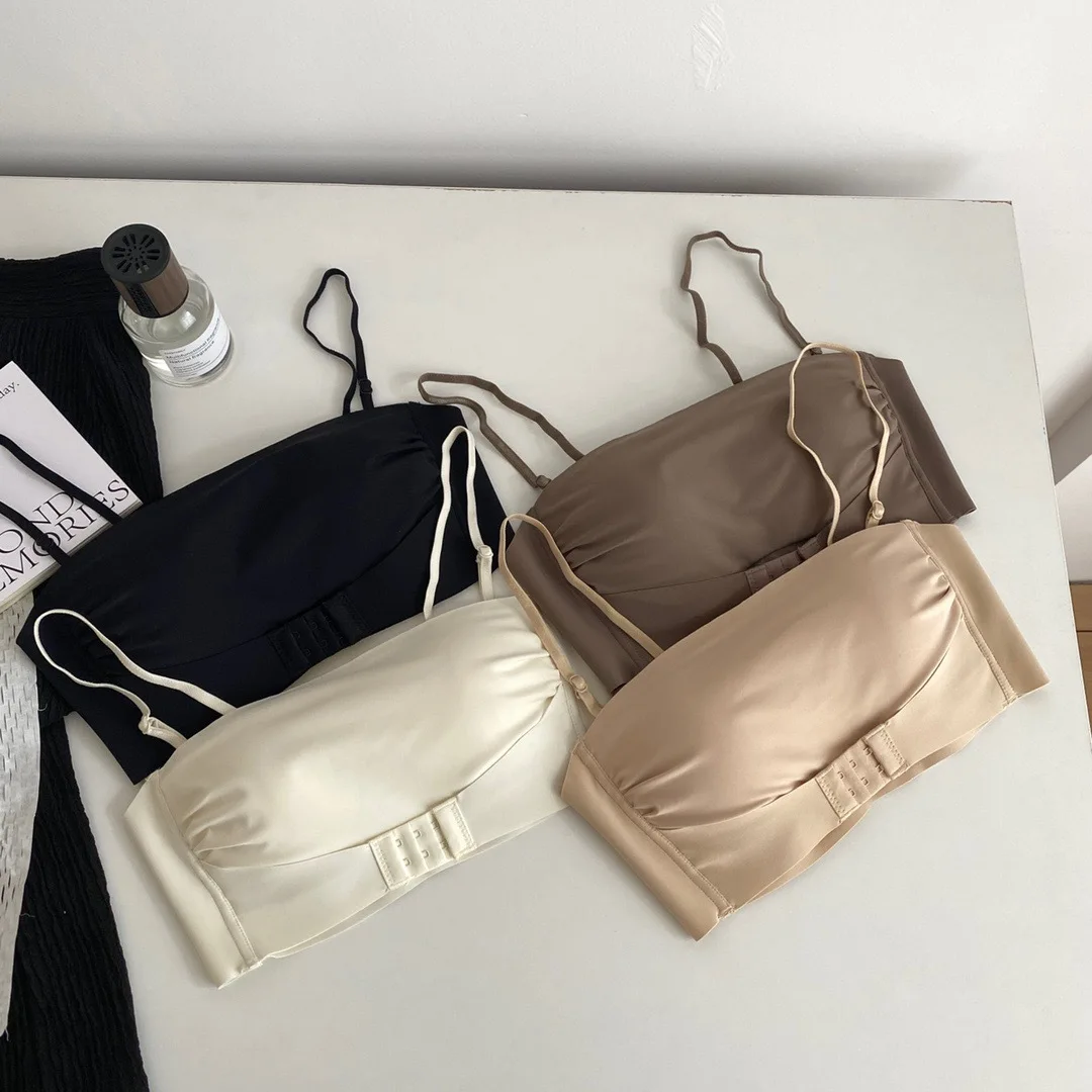 Универсальный нескользящий однослойный бюстгальтер без бретелек следов с