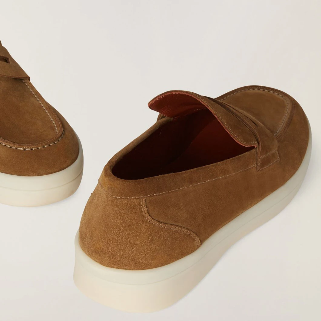 2023 New Men's Low-Top Loafers LP Brand Loafers Beef Suede Loafers High-Quality Men's Leather Flats Size 34-46