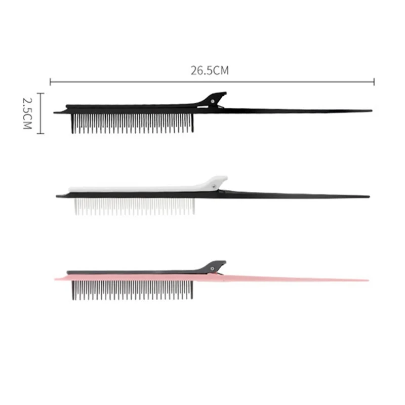 Brush Weave With Hair Clip Pink