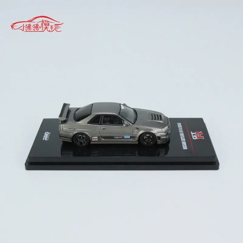 INNO 1:64 Nissan skyline GTR R34 OMORI FACTOR CLUBMAN RACE SPEC Коллекция литых под давлением сплавов модель