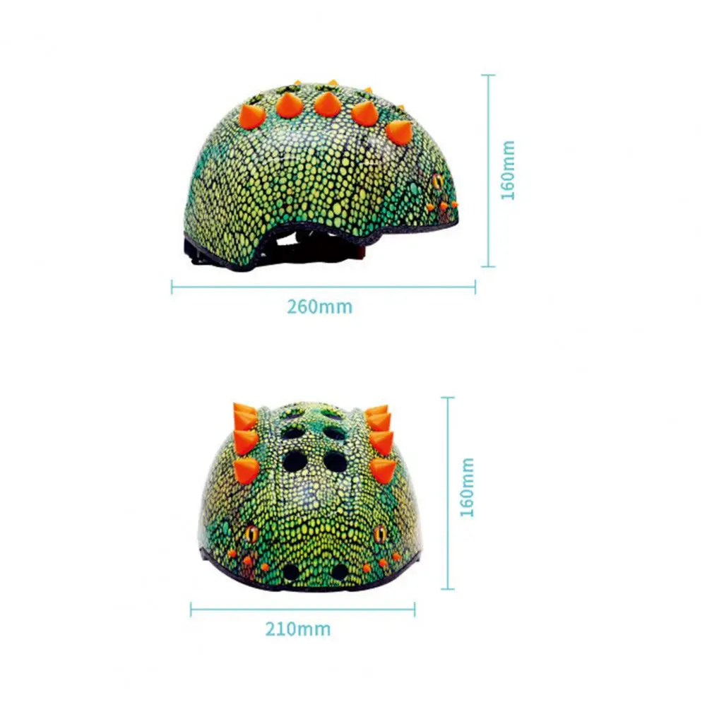 Удобный шлем для езды на велосипеде скейтборде детский с 3d-динозавром скейтборда