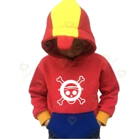 one piece red hoodies printing sweatshirts children spring autumn winter hip hop warm hoody boys girls casual tops