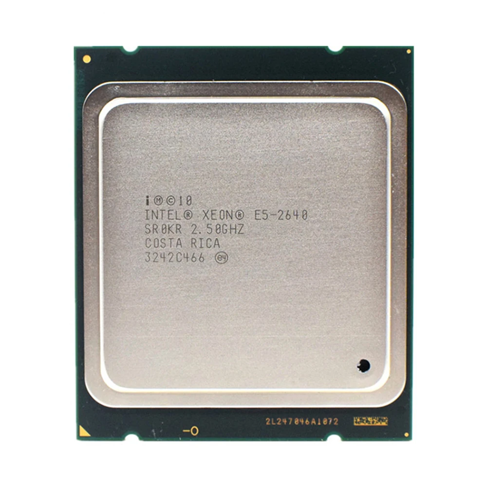 Intel Xeon Processor E5-2640 Six Core 15M Cache/2.5/GHz/8.00 GT/s 95W LGA 2011 E5 2640, sell E5 2650 2660 CPU Free Shipping