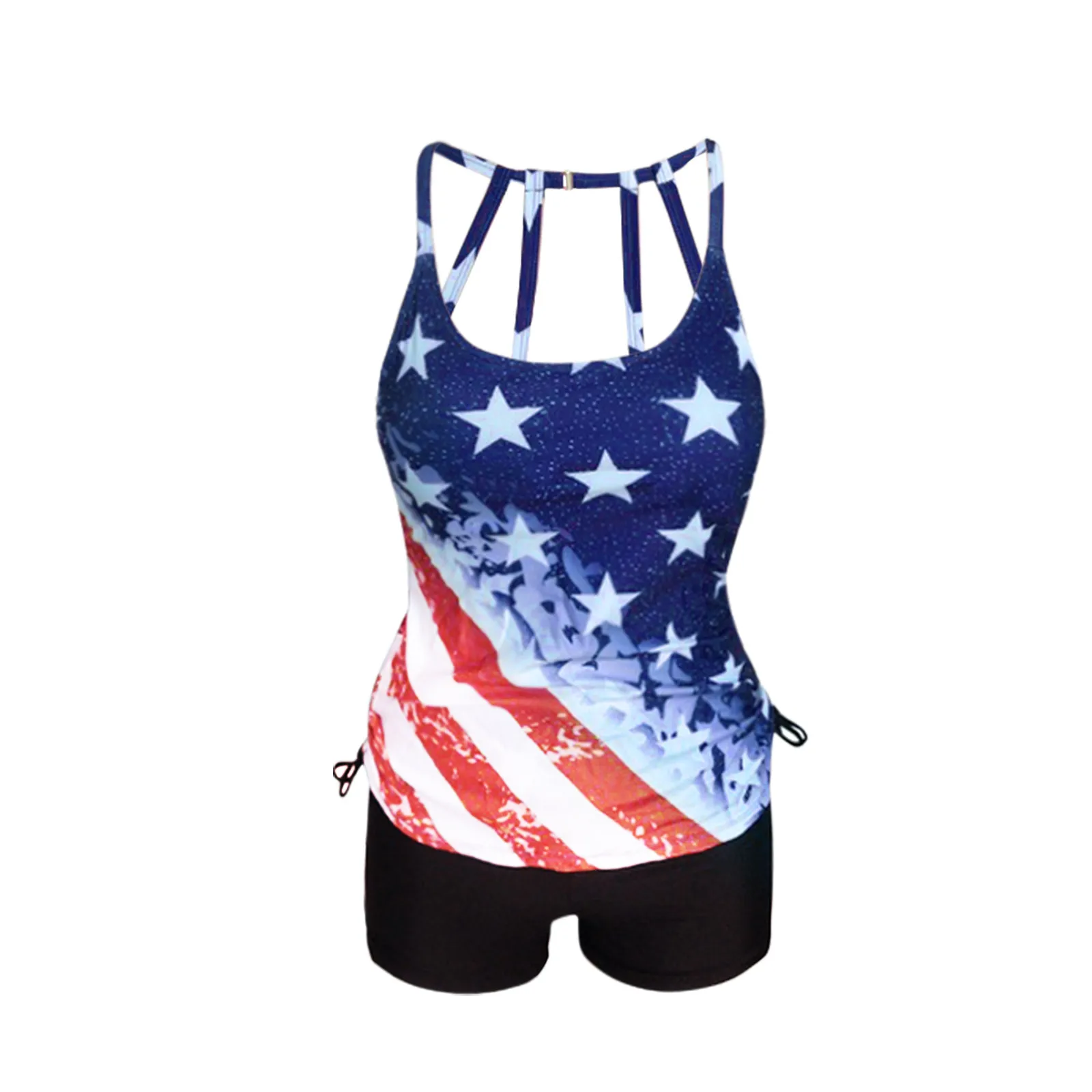 Купальники женские с флагом на День Независимости танкини модные сексуальные
