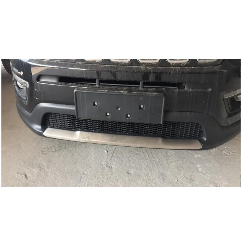 Для Jeep Compass 2017 2018 2019 2020 2021 бампер защитная крышка противоскользящая пластина 304