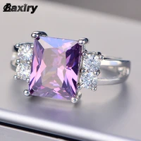 silver color rings for woman 2022 trend engagement wedding luxury fine natural gemstone ring party fashion original jewelry gift