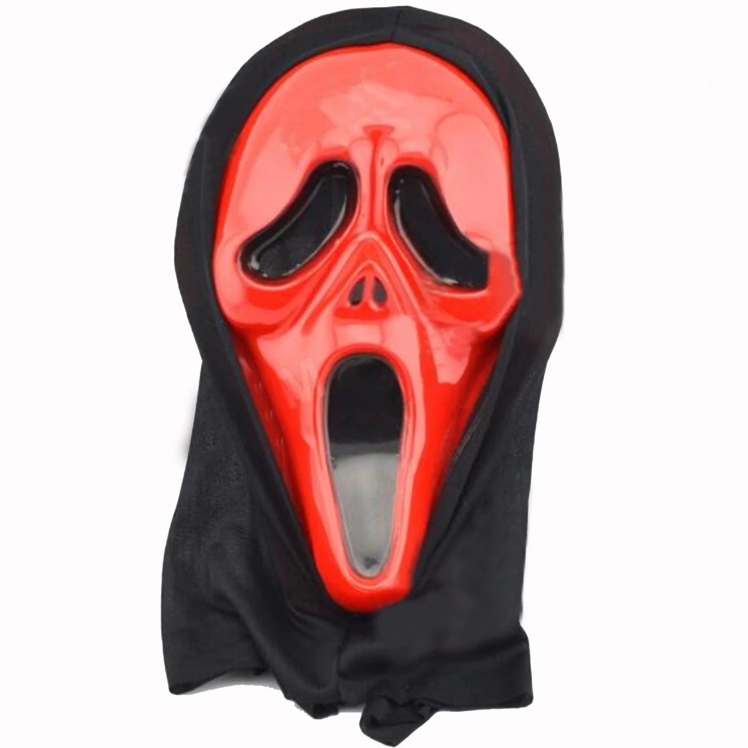 

2pcs Awesome Carnival Halloween Masquerade Party Devil Ghost Scream Mask Red