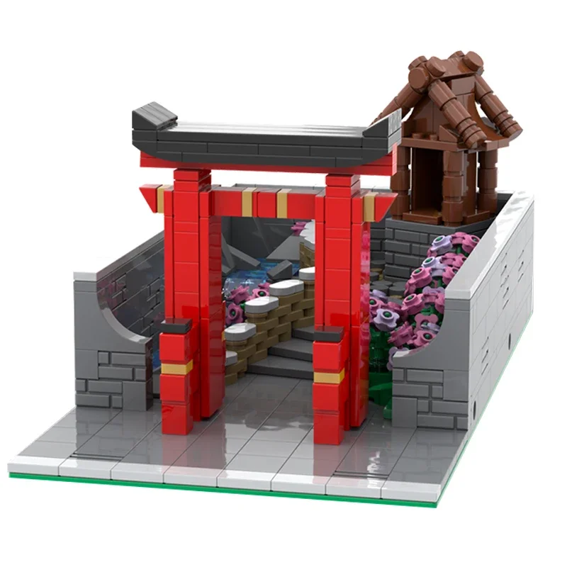 Модель Moc для сборки улиц и городов Модульные строительные блоки японской