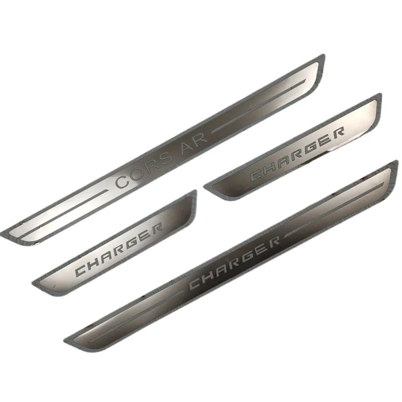 

Автомобильные наклейки, полоса на порог для зарядного устройства 2015-2016 2017 2018 2019 202020car, Накладка на порог, педаль, наклейки, автомобильные аксессуары