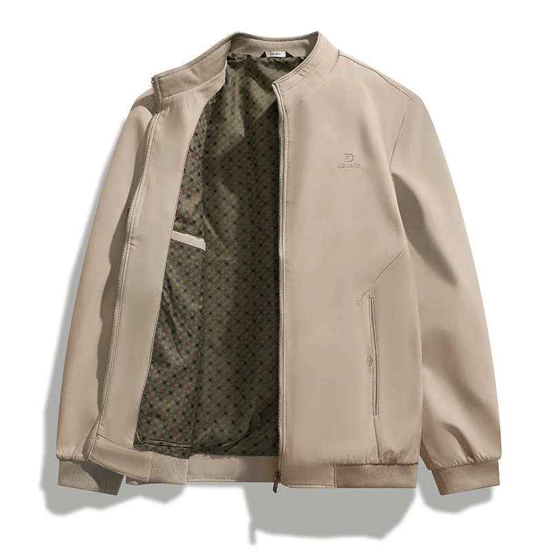 

Casual Men Jacket Spring Autumn Fashion Loose Coats Turn-down Collar Business Jacket Mens Streetwear Size L-4XL Male Clothing