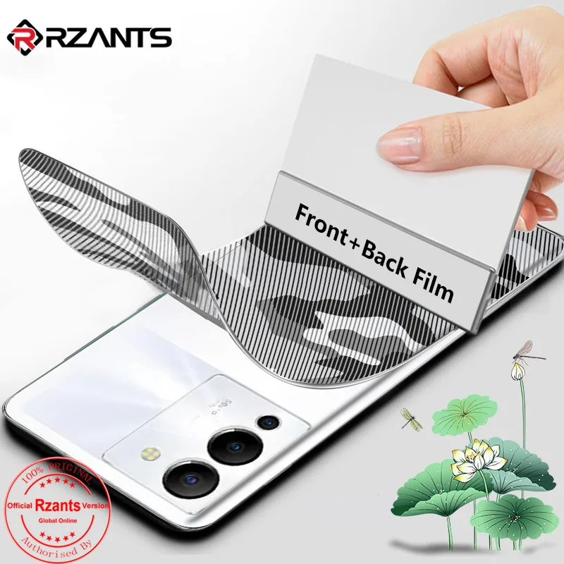 

Пленка Rzants для передней и задней панели Infinix Note 12 G96, защитная пленка для экрана с полным покрытием, камуфляжная мягкая Гидрогелевая пленка