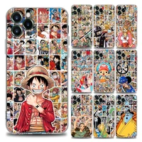one piece luffy japan anime clear phone case for iphone 11 12 13 pro max 7 8 se xr xs max 5 5s 6 6s plus soft silicone