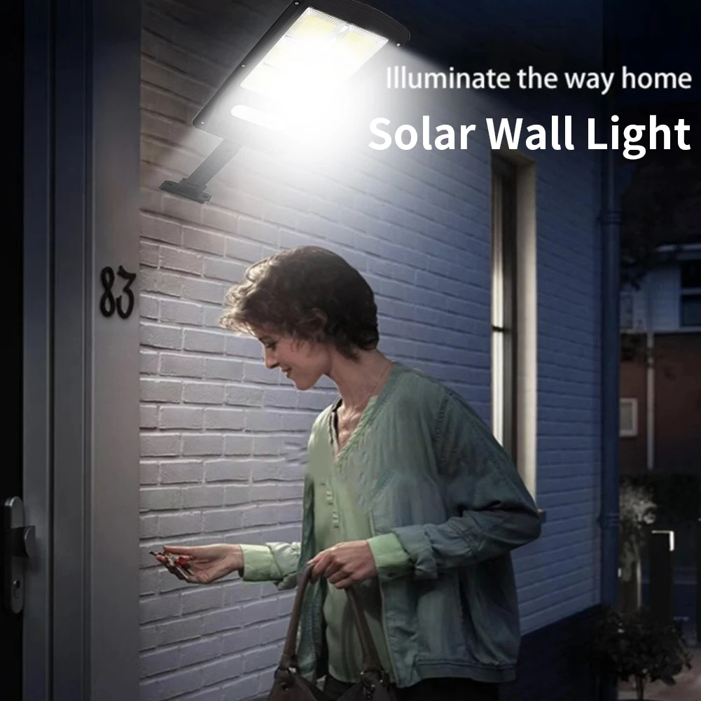 

100W Solar Wall Light Super Bright Driveway Garden Outdoor Street Motion Sensor LED Lamp Easy Install Yard Waterproof Pathway