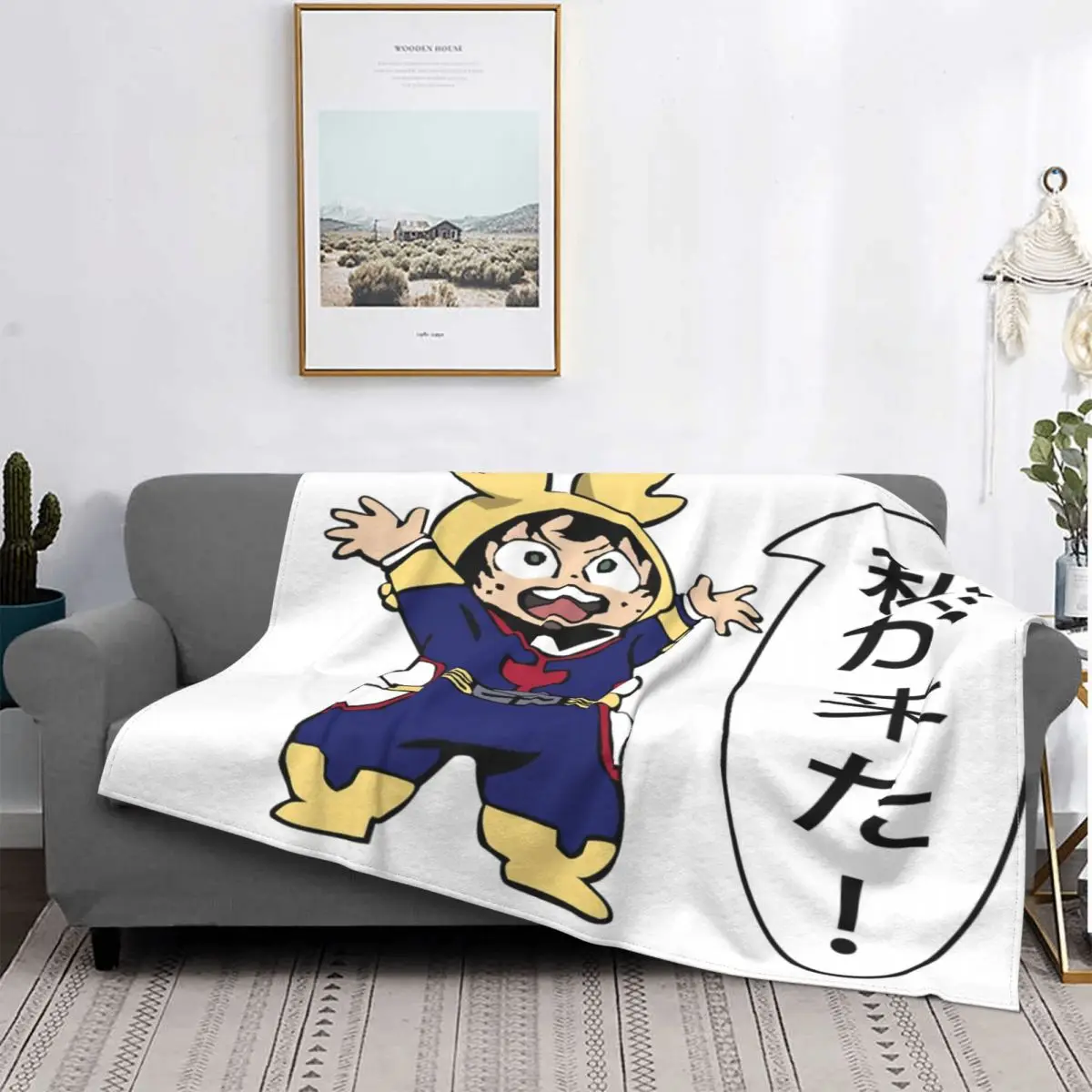 Я здесь маленькое одеяло Midoriya покрывало на кровать пляжное с изображением дивана
