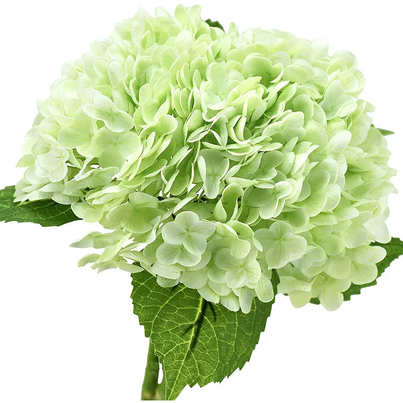 

Artificial Hydrangea Flowers Real Touch Large Hydrangea Long Stem Artificial Flowers for Floral Arrangements 2pcs