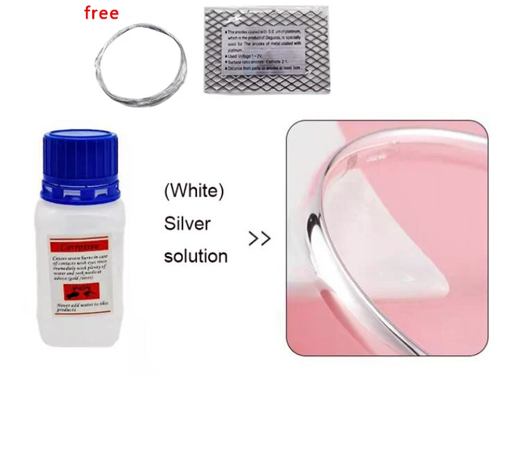 

Набор растворов для покрытия ювелирных изделий, гальваническое покрытие из розового золота 24 К золота и платины, с водой из титановой сетки