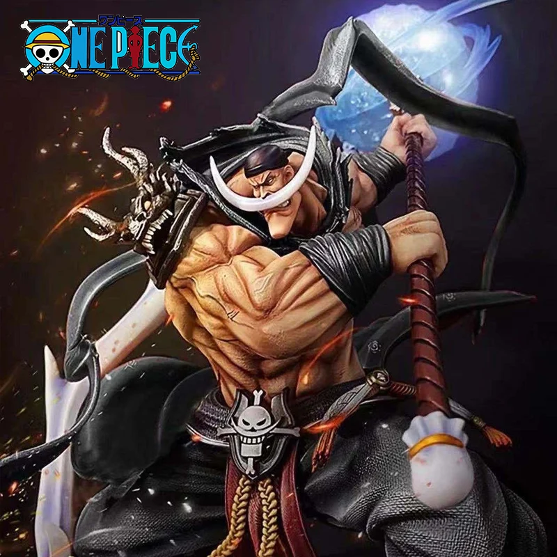 

One Piece WHITE BEARD Edward Newgate Edward Pirates Action PVC SCultures With Light Collection Team Model Figure Toy Gifts