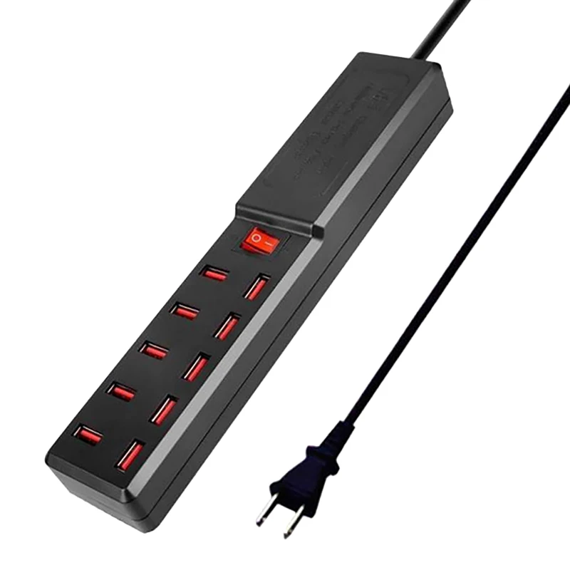 

Новинка, розетка питания USB, 10 портов, USB-плата мощности, устройство для планшетов, Универсальное зарядное USB-устройство, розетка 1,5 м