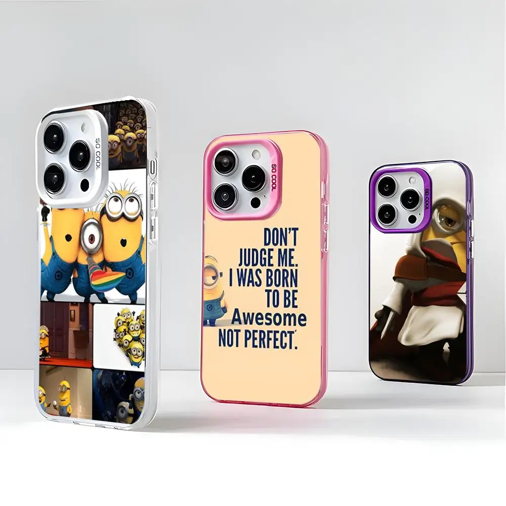 Чехол для телефона M-Minions Bob 2024 чехол IMD IPhone 16 15 Pro XR XS 7 8 Plus SE2024 противоударный