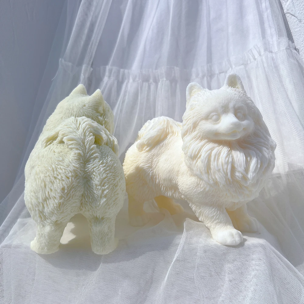 Помаранский щенок фотоформа животные щенки соевый воск Силиконовая Форма Собака