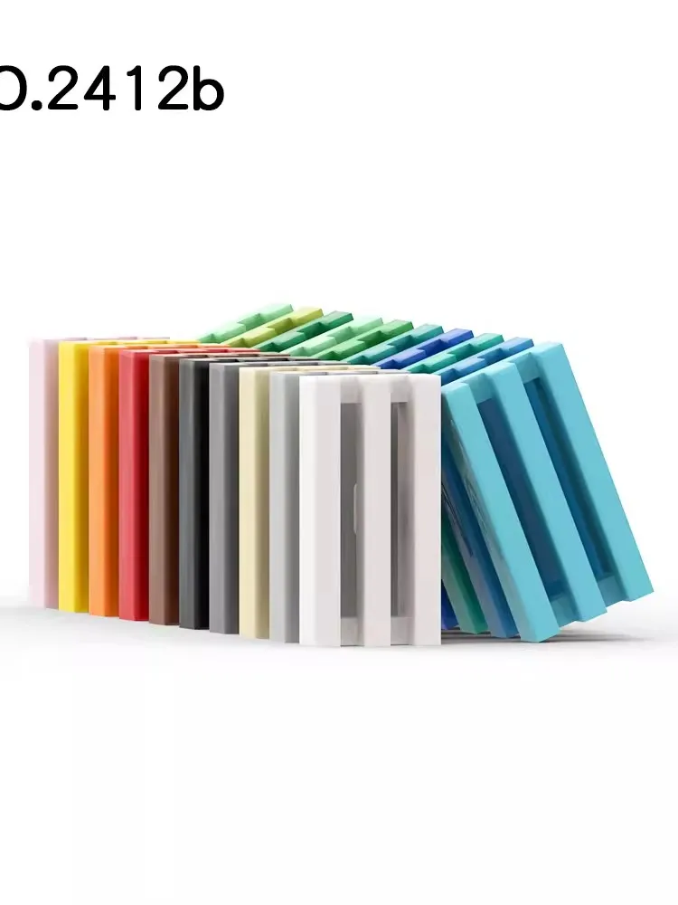 50 шт. детали MOC 2412 специальная плитка 1x2 решетка совместимые кирпичи сделай сам