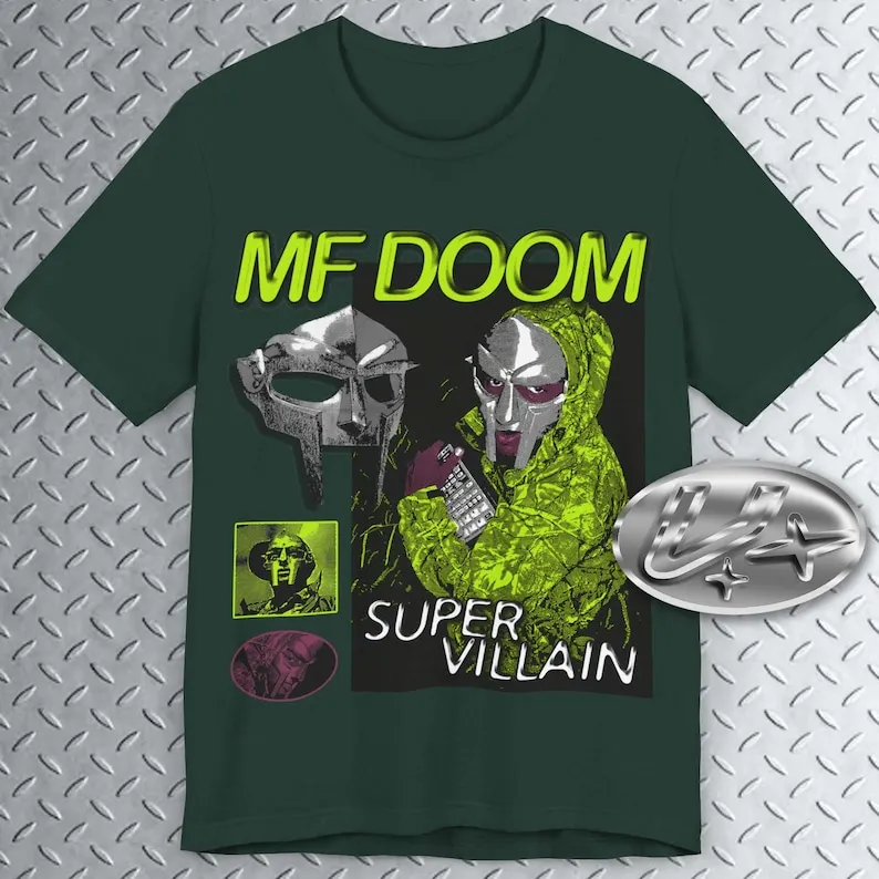Фото Футболка Bootleg Rap MF Doom, рубашка Madvillain, футболка Doom, новая футболка Bootleg Rap, классика в стиле хип-хоп, рэп-музыка Y2k №1