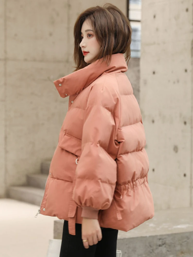Coats Woman Winter 2022 Sale Free Shipping Down Cotton-padded Winter Coats Short Style Loose Fit Bread Style Cotton Jackets enlarge