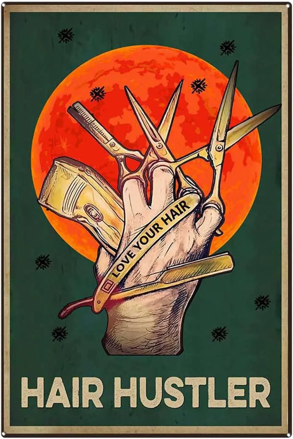 Оловянные знаки 8x12 дюймов винтажные забавные для ванной комнаты волос