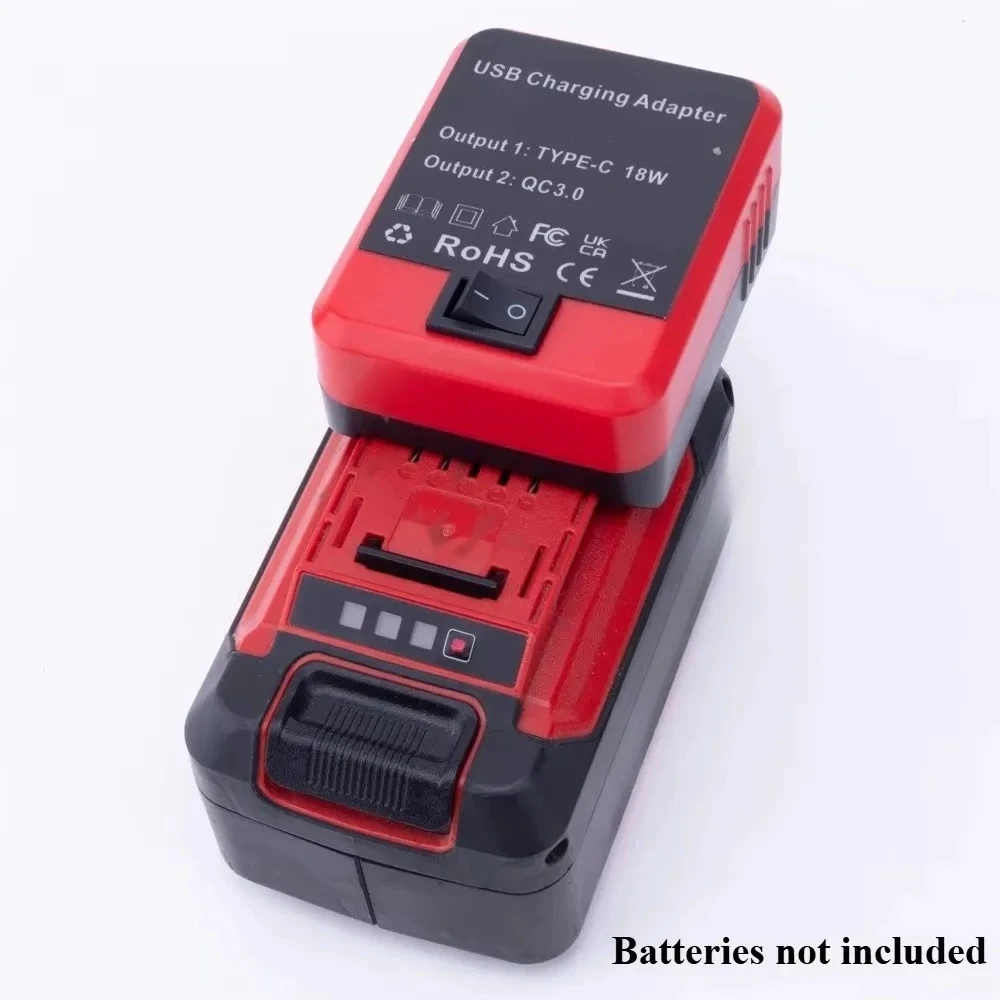 

Беспроводной адаптер мобильного блока питания для OZITO 18 В Power X, сменный литий-ионный аккумулятор для внутреннего и наружного использования/USB TYPE-C