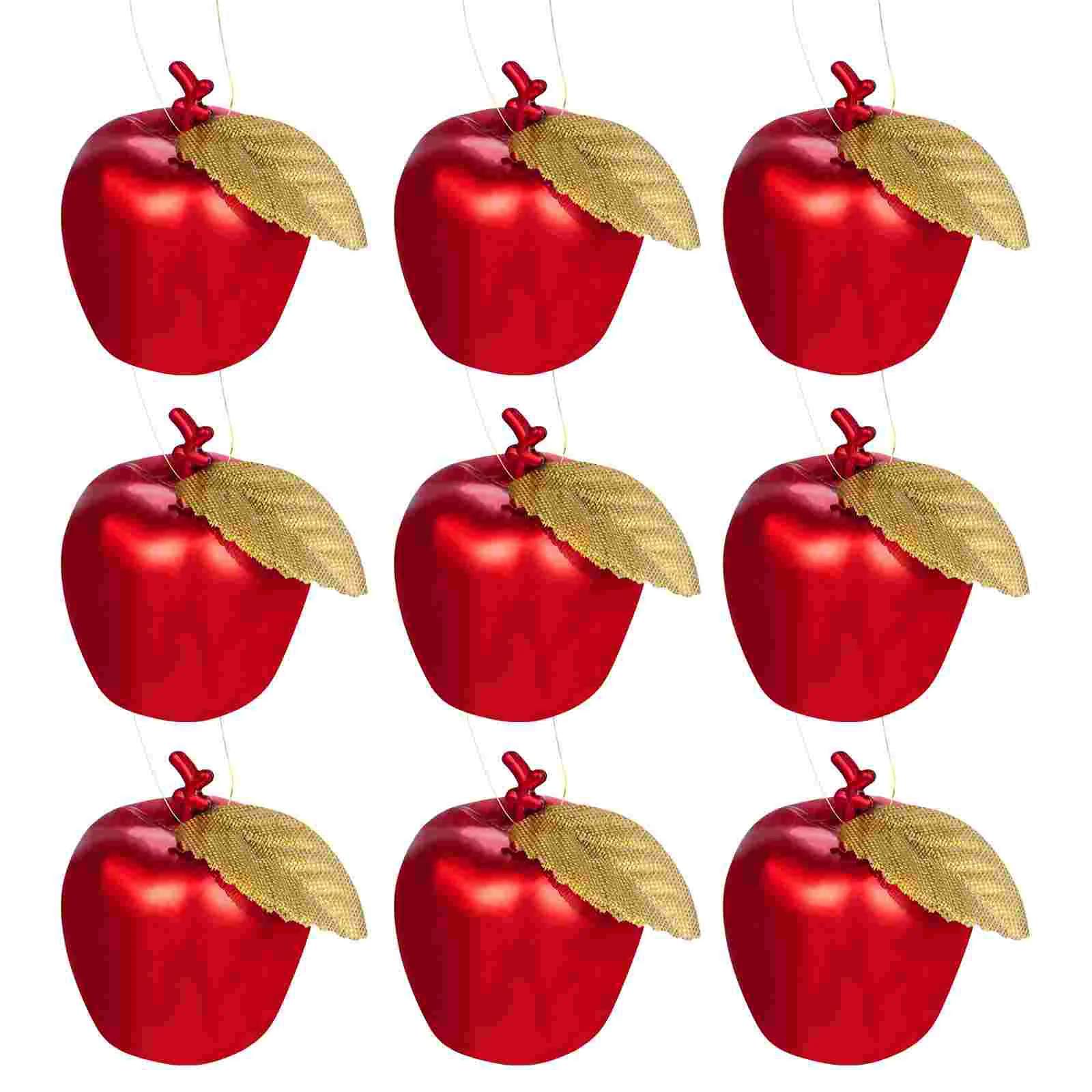 

Ornaments Christmas Tree Apple Red Apples Hangingdecorations Pendants Ornament Making Wreathpendantsimulation Mini Shaped
