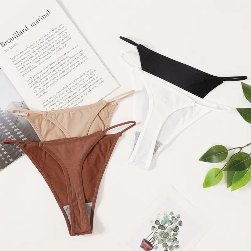 Бесшовные женские трусики стринги нижнее белье женское с низкой посадкой