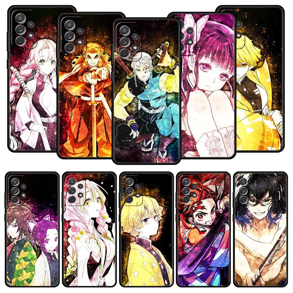 

Phone Case For Samsung Galaxy A51 A71 A41 A31 A21S A11 A01 A03S A12 A32 A52 A22 A13 A23 A33 A53 5G Cover Mix Anime Demon Slayer