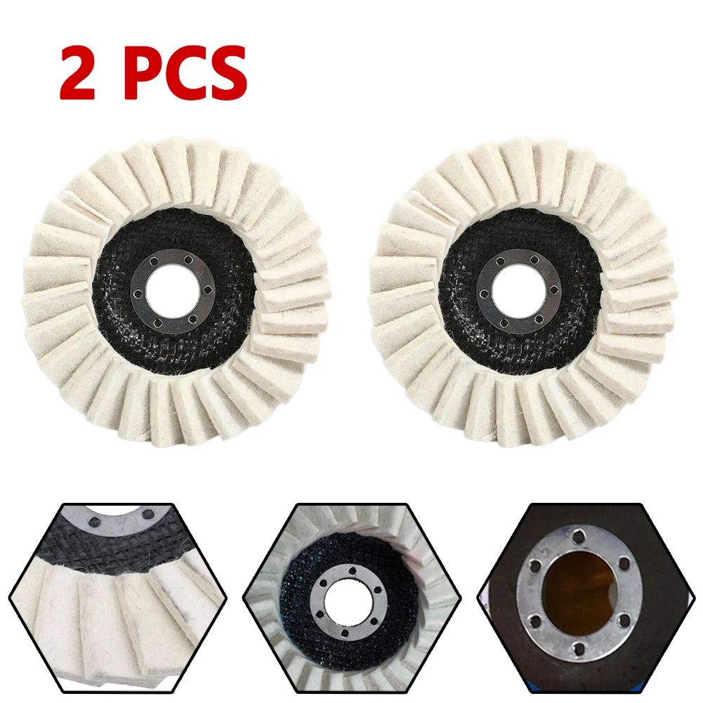 

115mm Polishing Wheels 4.5inch Flap Felt Louver Disc Angle Grinder Wool Buffing Wheel Metal Waxing Polishing Disc