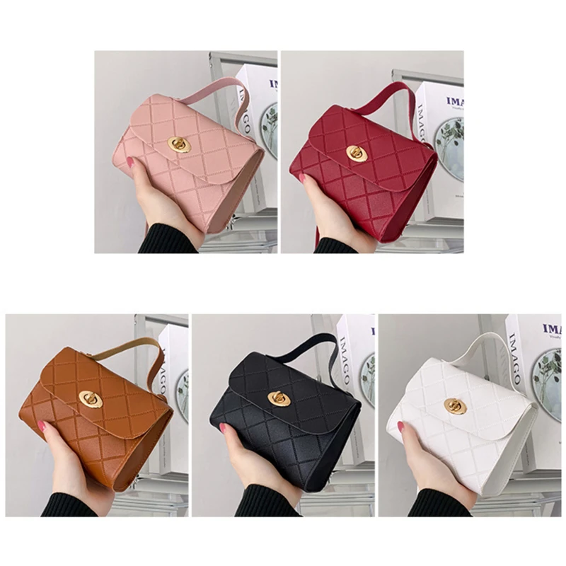 

Small Solid Color Stripes Messenger Bag For Women Trend Female Shoulder Bag Fashion Ladies Crossbody Bags Handbags