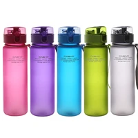 frosted sports water cup plastic ready to hand cup creative portable student water bottle for men and women space cup with lid