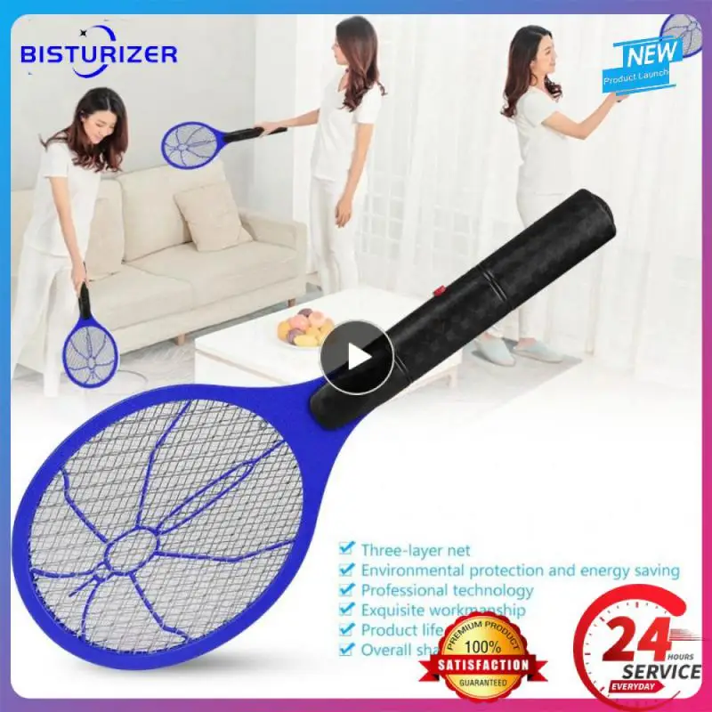 

1~10PCS Swatter Racket Battery Power Lightweight Insects Killer Electric Fly Swatter Trap Mosquitos Killer
