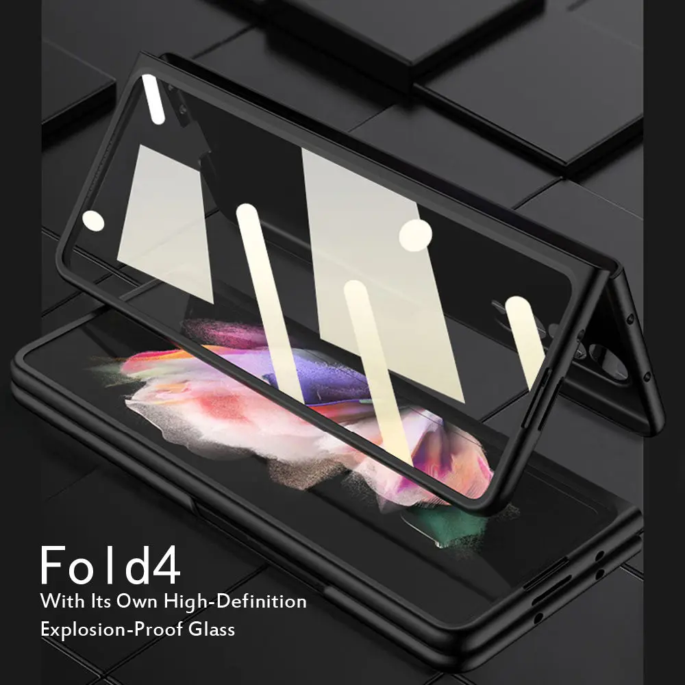 Премиум кожаный чехол с рисунком личи для Samsung Galaxy Z Fold 4 5G Модный держателем карт