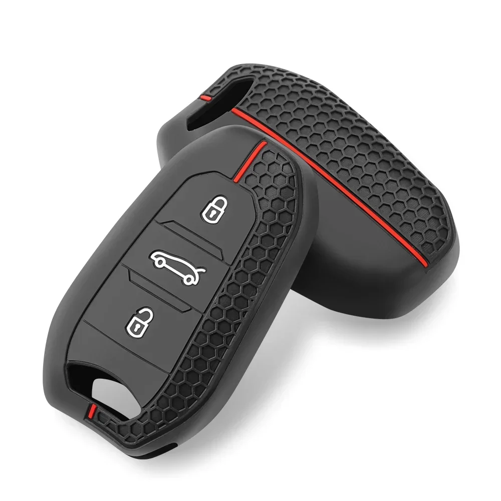 1 шт. силиконовый чехол для автомобильного ключа Citroen C2 C3 C5 X7 C4 Picasso Berlingo Peugeot 208 308 408